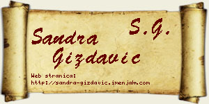 Sandra Gizdavić vizit kartica